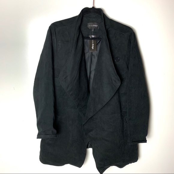 New nwt Outer Edge faux suede jacket coat blazer Plus size - Picture 2 of 7